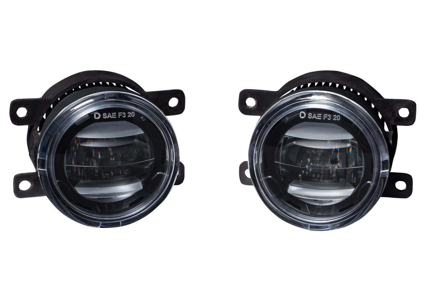 Diode Dynamics Elite Foglamp Type A (Non-Modular) - White (Set of 2) - Subaru/Ford Models (Inc. 2015-2021 WRX /STI, Ranger, Bronco, Mustang)